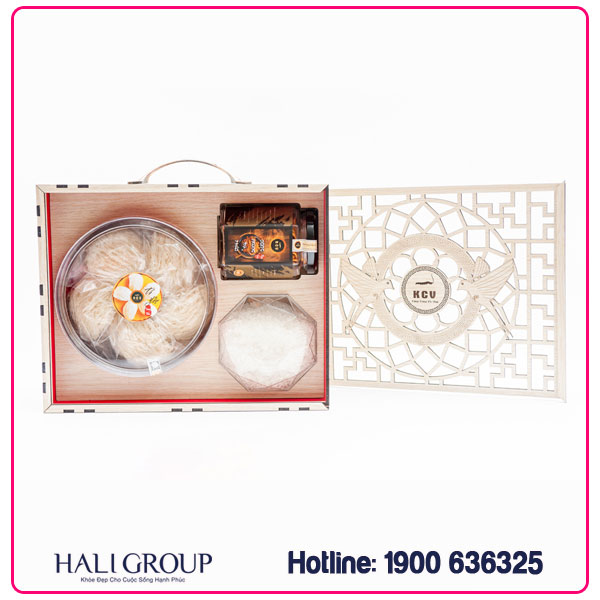 Bộ Quà Tặng Yến Tinh Chế Và Đông Trùng Hạ Thảo Khô Kim Cương Vàng