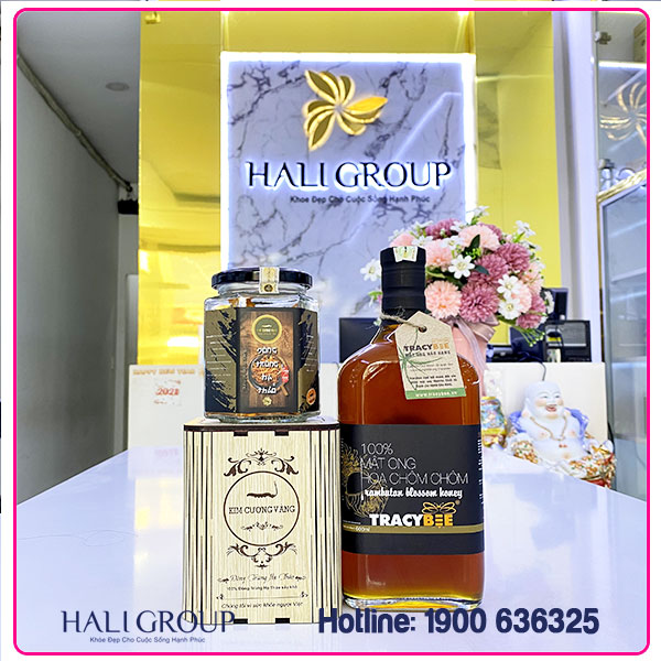 bộ mật ong hoa chôm chôm và đông trùng hạ thảo