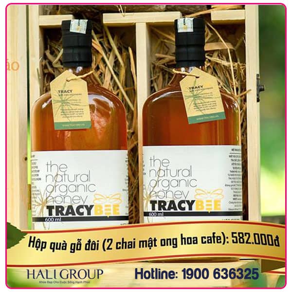 Combo Quà Tặng 2 Chai Mật Ong Hoa Cafe Tracybee Cao Cấp